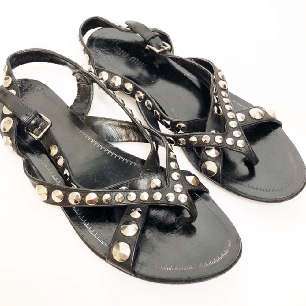 Miu Miu strappy studded sandals